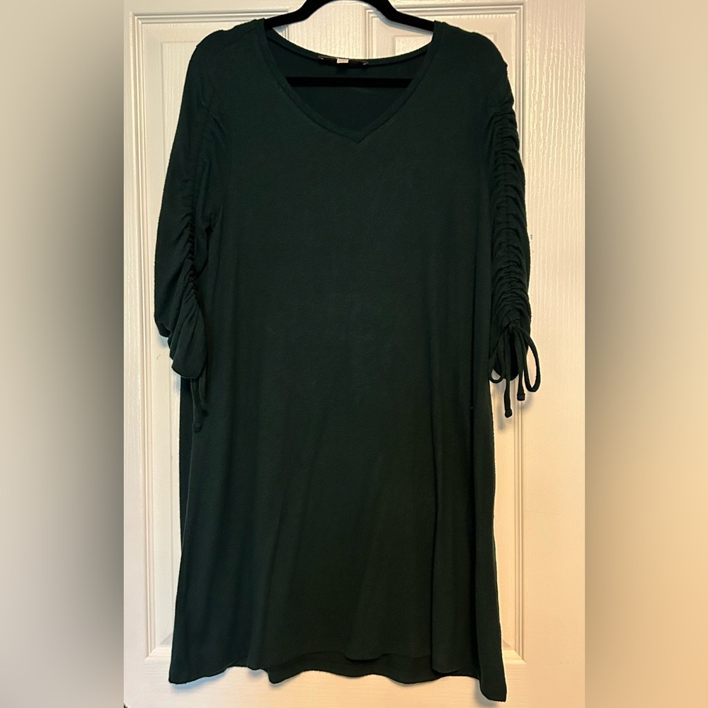 LOFT Dark Green Knit Dress